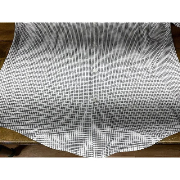 Mizzen & Main Shirt Mens XX Large Trim Fit White Blue Print Leeward Stretch - Picture 4 of 10